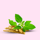 Ashwagandha: Reduces stress and anxiety, regulates cortisol levels, and reduces irritability and stress-related cravings.  