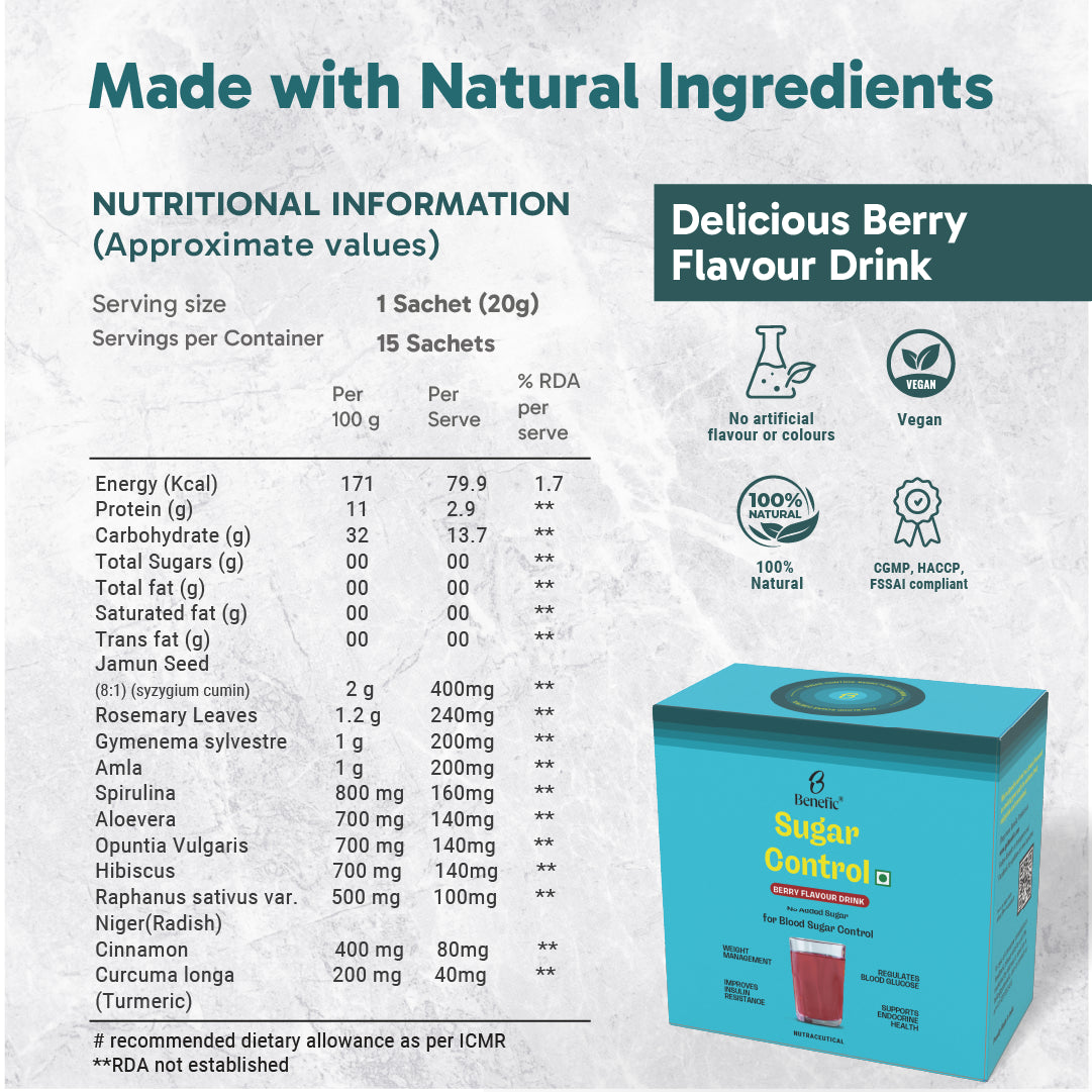 Sugar Control Berry Flavour Drink