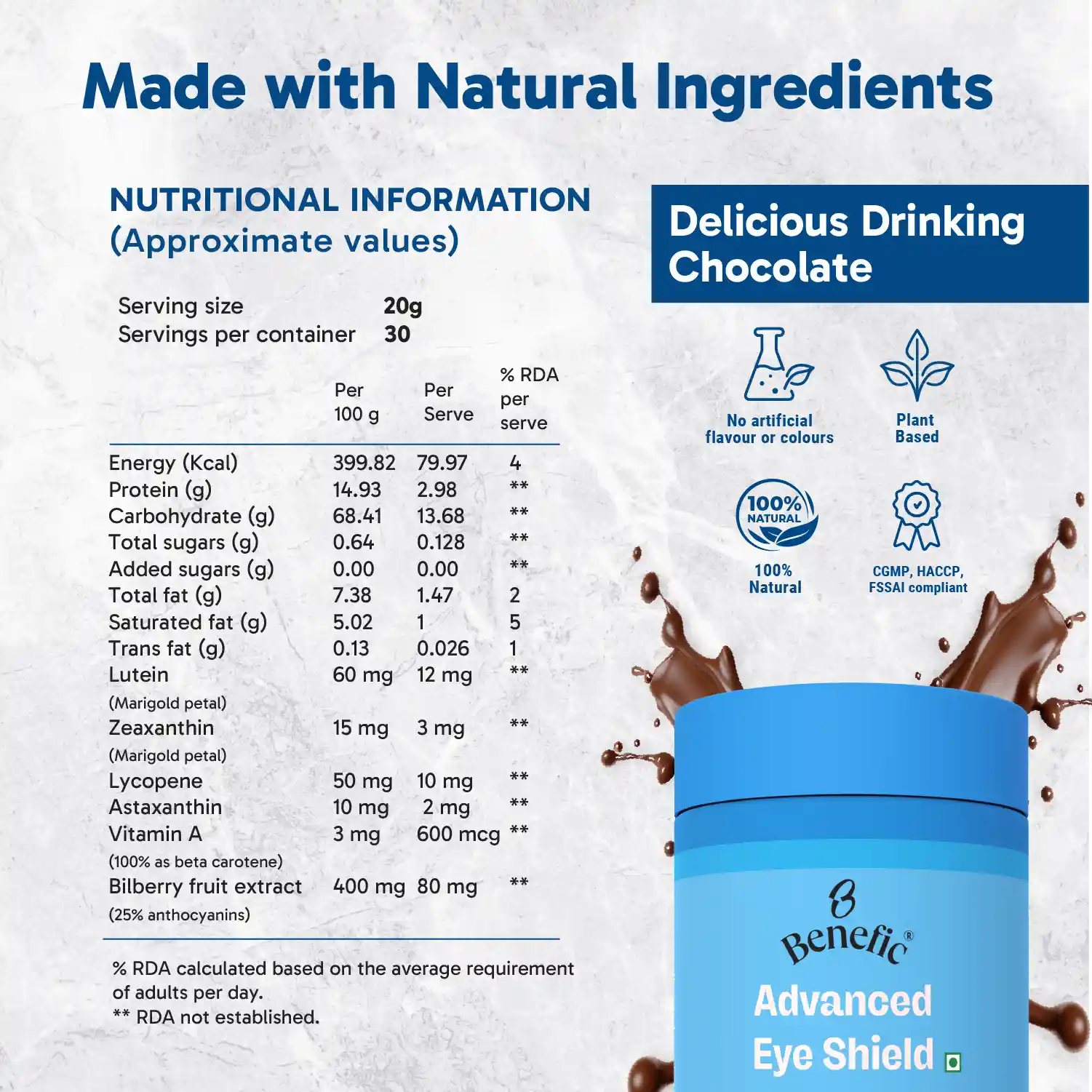 Advanced Eye Shield Drinking Chocolate