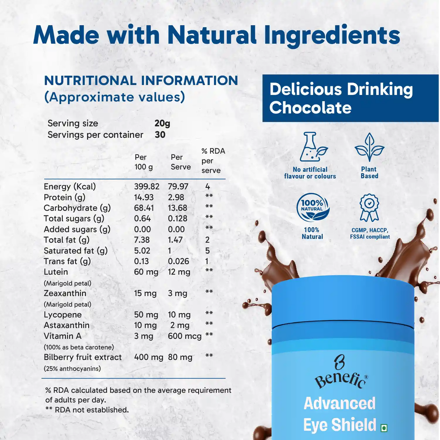 Advanced Eye Shield Drinking Chocolate