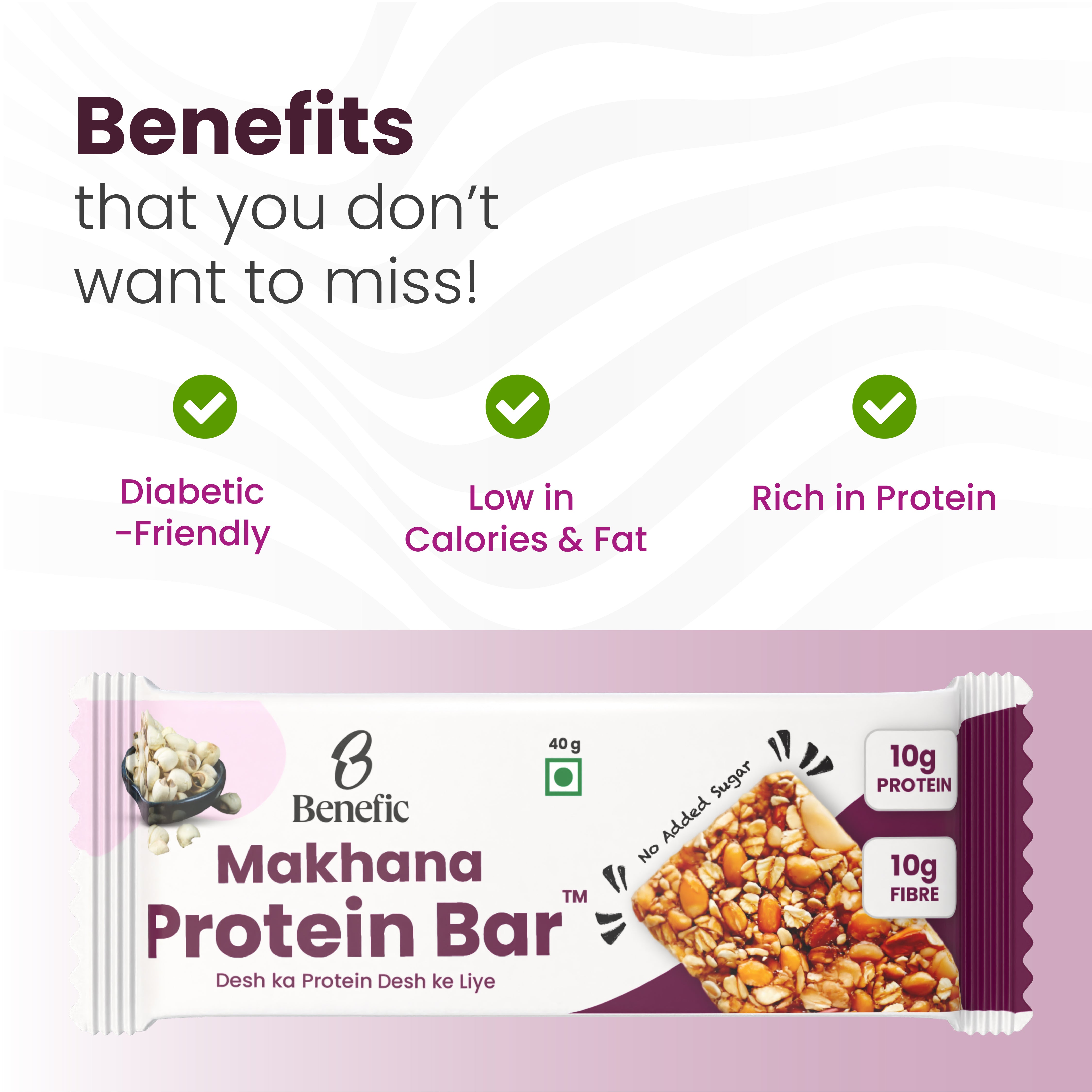 Benefic Makhana Protein Bar
