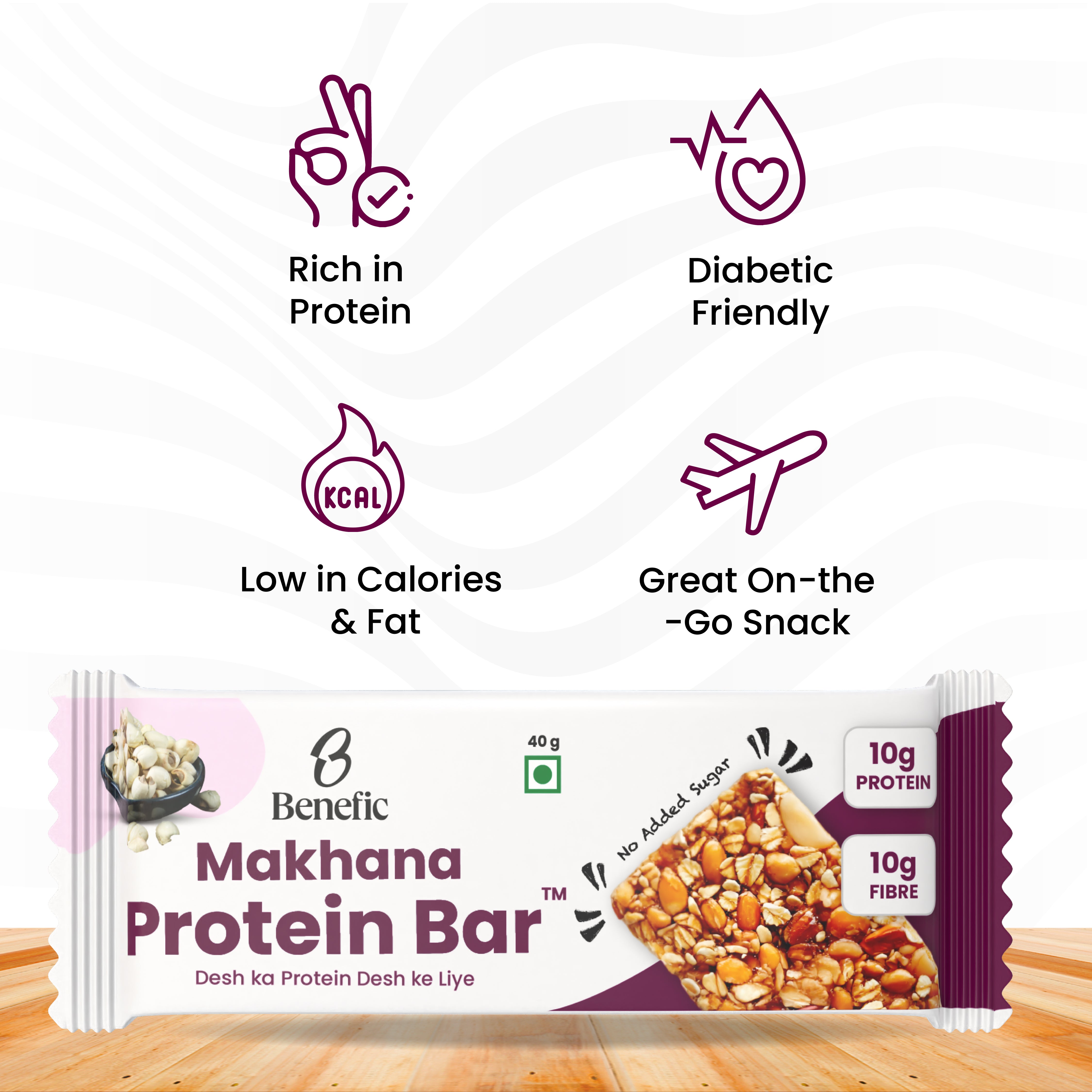 Benefic Makhana Protein Bar