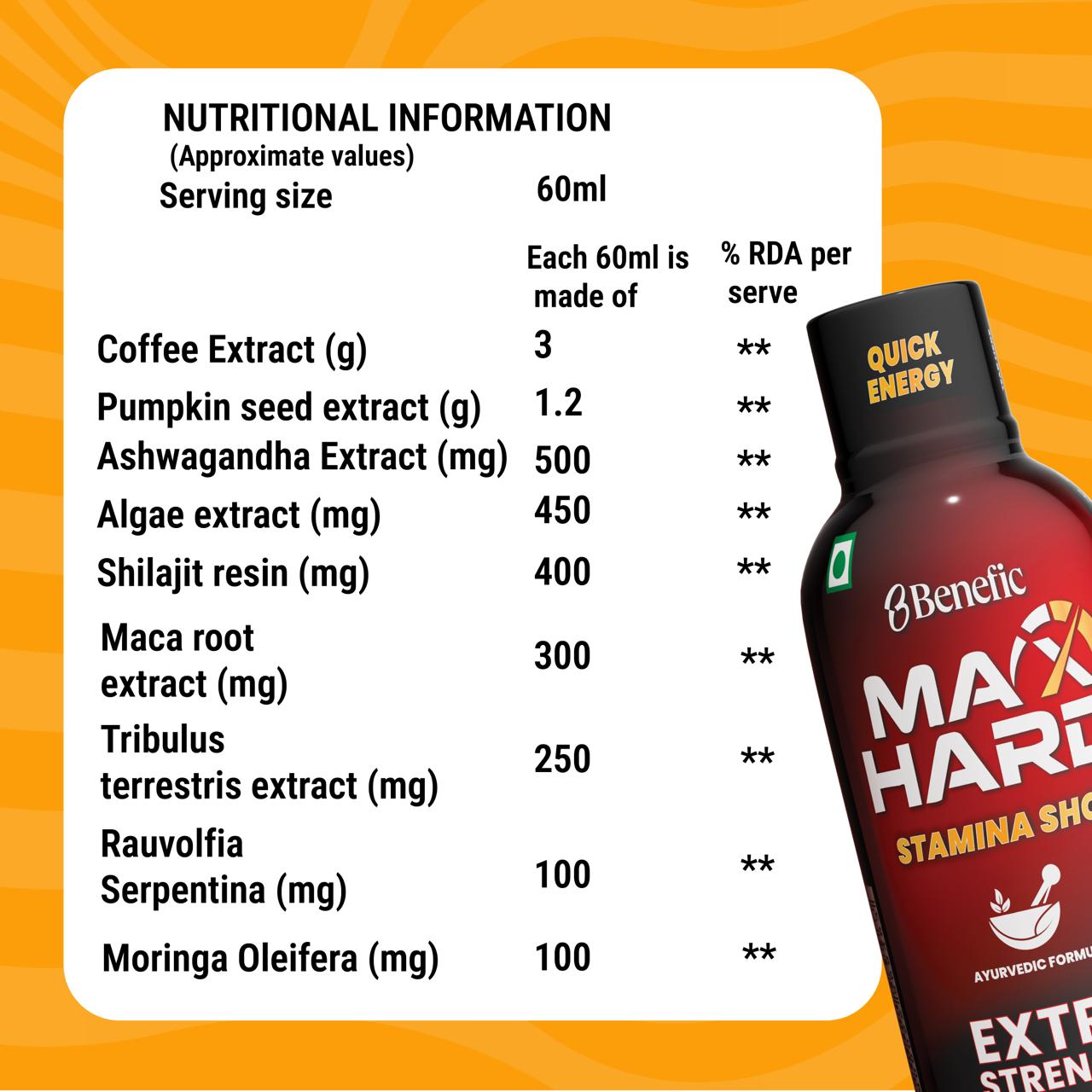 Maxhard Ayurvedic Stamina Shot