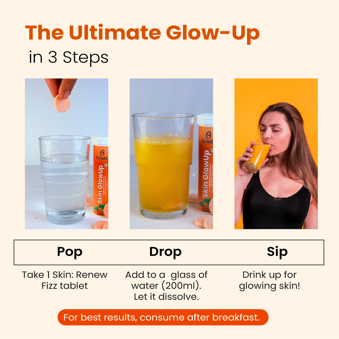 Skin GlowUp Japanese Glutathione Effervescent Tablets